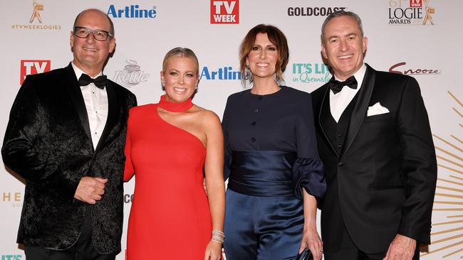 David Koch, Samantha Armytage, Natalie Barr and Mark Beretta refused to apologise or admit they had bullied Kalifatidis. (AAP Image/Dan Peled)