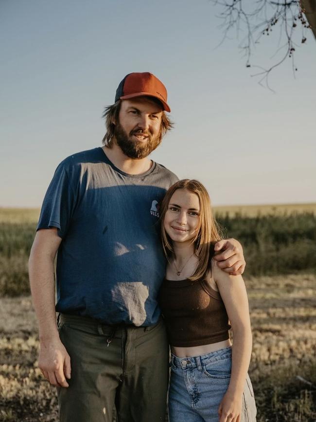 Dillon with his 17-year-old daughter Haley. Picture: Supplied by family