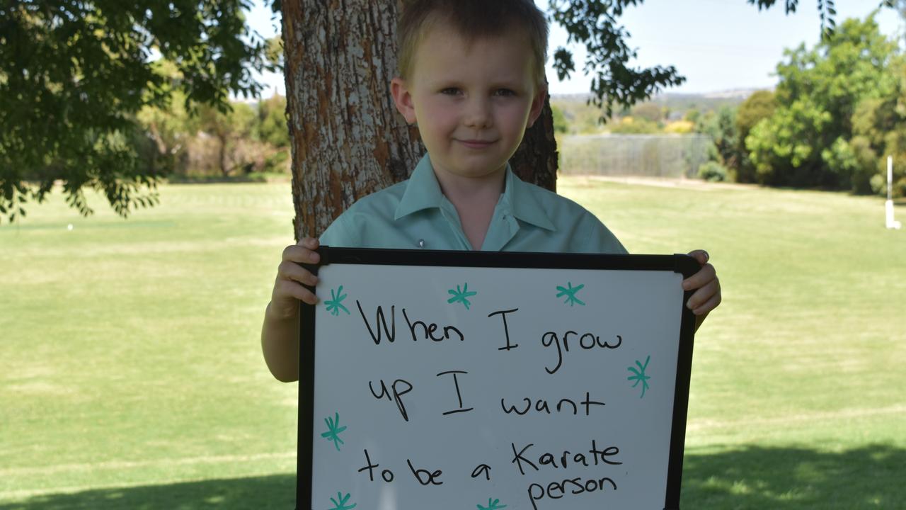 My First Year - Lutheran School Wagga Wagga students say what they would like to be when they grow up. Picture: Sam Turner