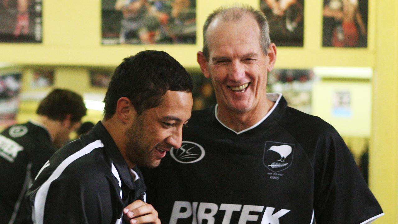 Benji Marshall and Wayne Bennett hit it off when they worked together with the Kiwis at the 2010 Four Nations tournament.