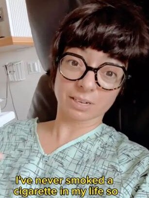 Big Bang Theory Kate Micucci star reveals lung cancer diagnosis. Picture: TikTok.