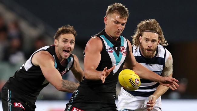 Ollie Wines is in a form slump. Picture: Sarah Reed/AFL Photos via Getty Images