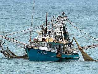 Trawler fishing boat in waters off Queensland coast. Picture: Warren Lynam