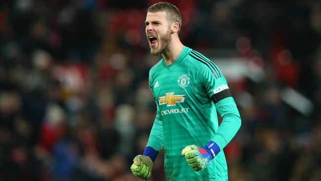 Manchester United are keen to extend goalkeeper David de Gea’s stay at Old Trafford. Picture: Getty Images