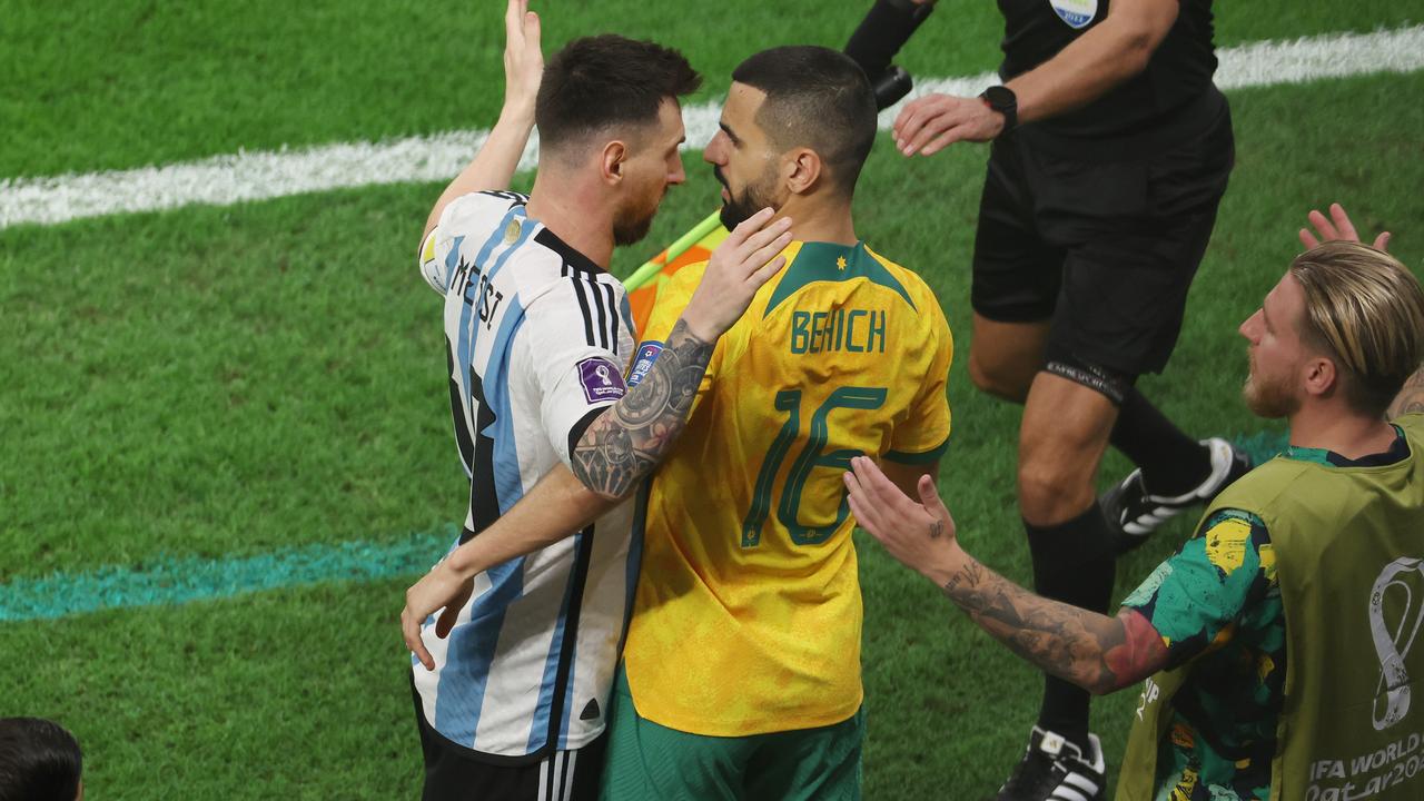 The Socceroos won’t take a back foot against Argentina. Picture: Alexander Hassenstein / Getty Images