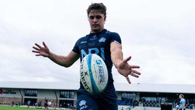 Teddy Wilson in training at the Waratahs. Pictrues: Waratahs Media.