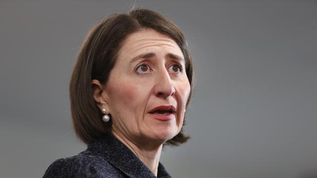 Premier Gladys Berejiklian has been criticised over the pay increases. Picture: Richard Dobson