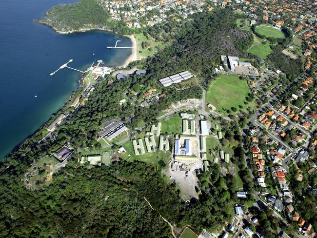 An aerial view of Mosman.