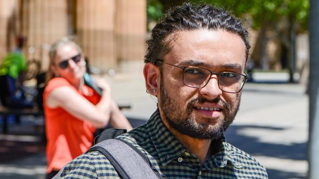 Parth Mirani outside court. Picture: NCA NewsWire / Brenton Edwards.