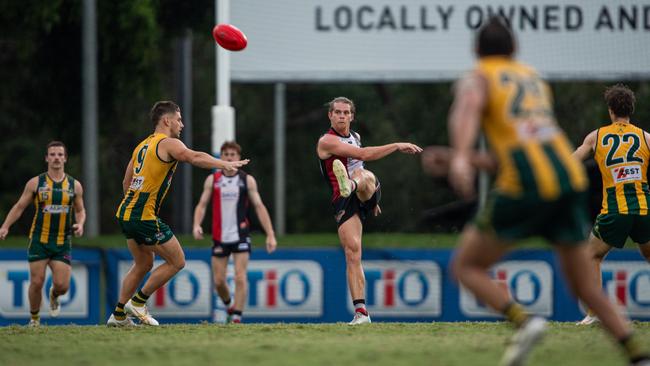 Jed Anderson in the Southern Districts vs PINT 2023-24 NTFL men's elimination final. Picture: Pema Tamang Pakhrin