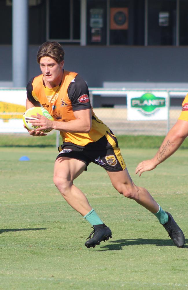 Blake Wilson in pre-season training with the Falcons main squad.