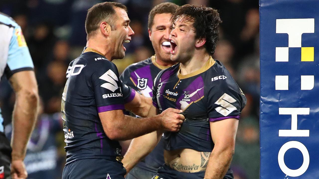 Brandon Smith revealed his deep admiration for former Melbourne teammate and friend, Cameron Smith. Picture: Scott Barbour/Getty Images