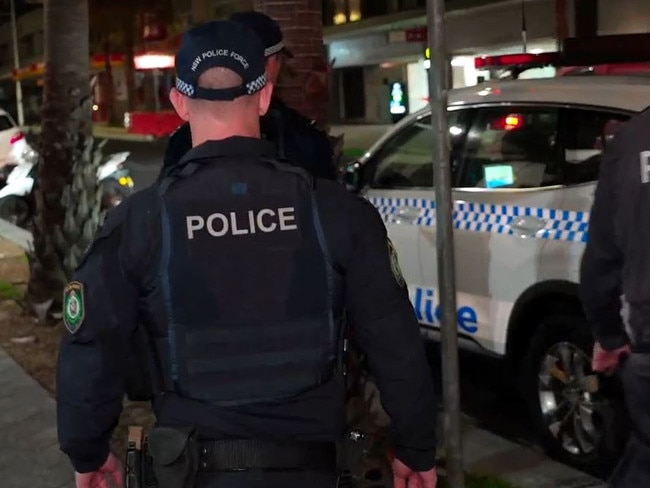 police out on patrol in the eastern suburbs on Wednesday night.