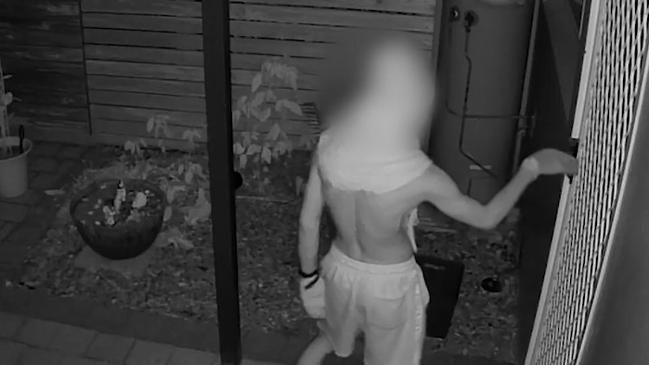 Alleged teen car thieves caught on CCTV casing a Cairns property. Picture: Queensland Police