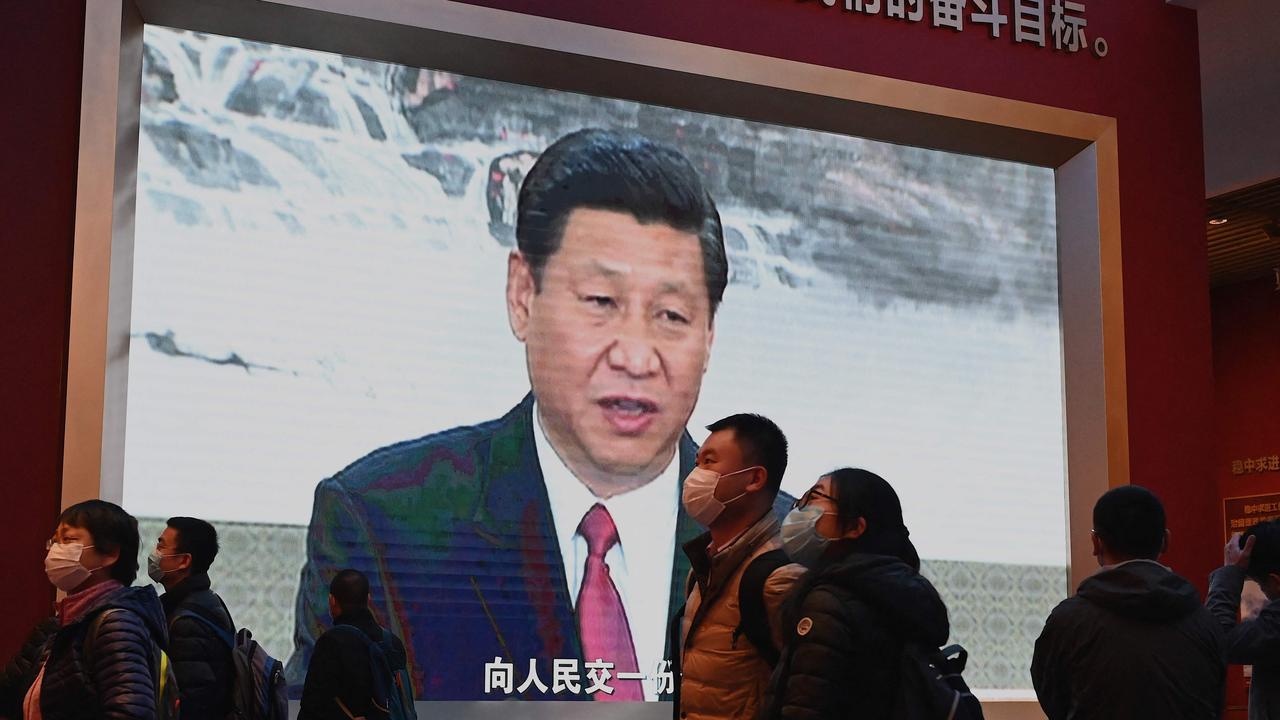 Mr Abbott described President Xi Jinping’s desire for China’s global dominance as “Mao-like”. Picture: Noel Celis / AFP.