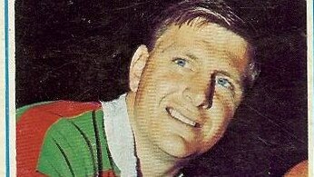 Ron Coote’s South Sydney footy card from 1969.