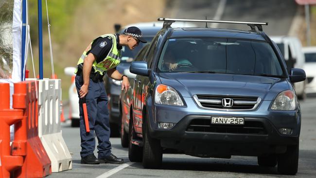 Gold Coast mum Jodie Coert said she would rather the state be in complete lockdown than sit in border traffic daily. Picture: SCOTT POWICK