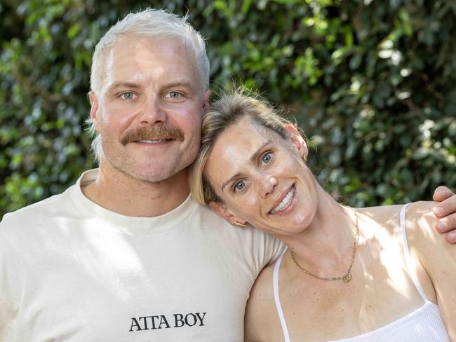 Do not use - holding for SA Weekend -  February 3, 2025: Tiffany Cromwell and Valtteri Bottas . Picture: Kelly Barnes