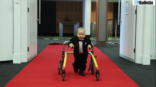 Little Thomas' battle to walk