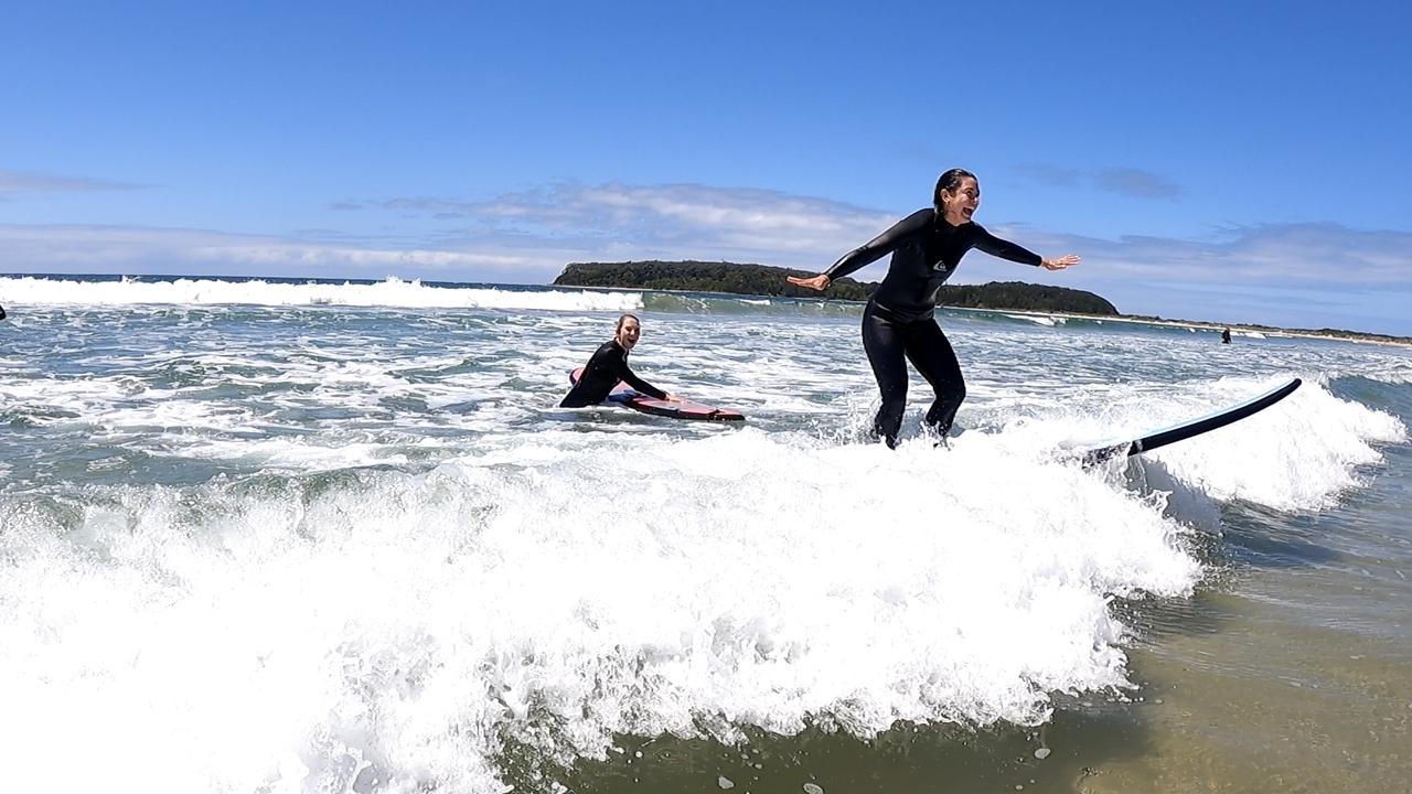 A surf lesson will bring you a wave of laughs.