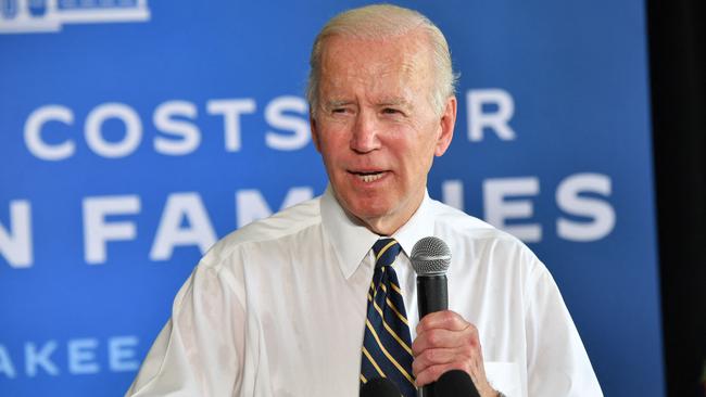 Americans blame Joe Biden’s administration for record high inflation. Picture: AFP.