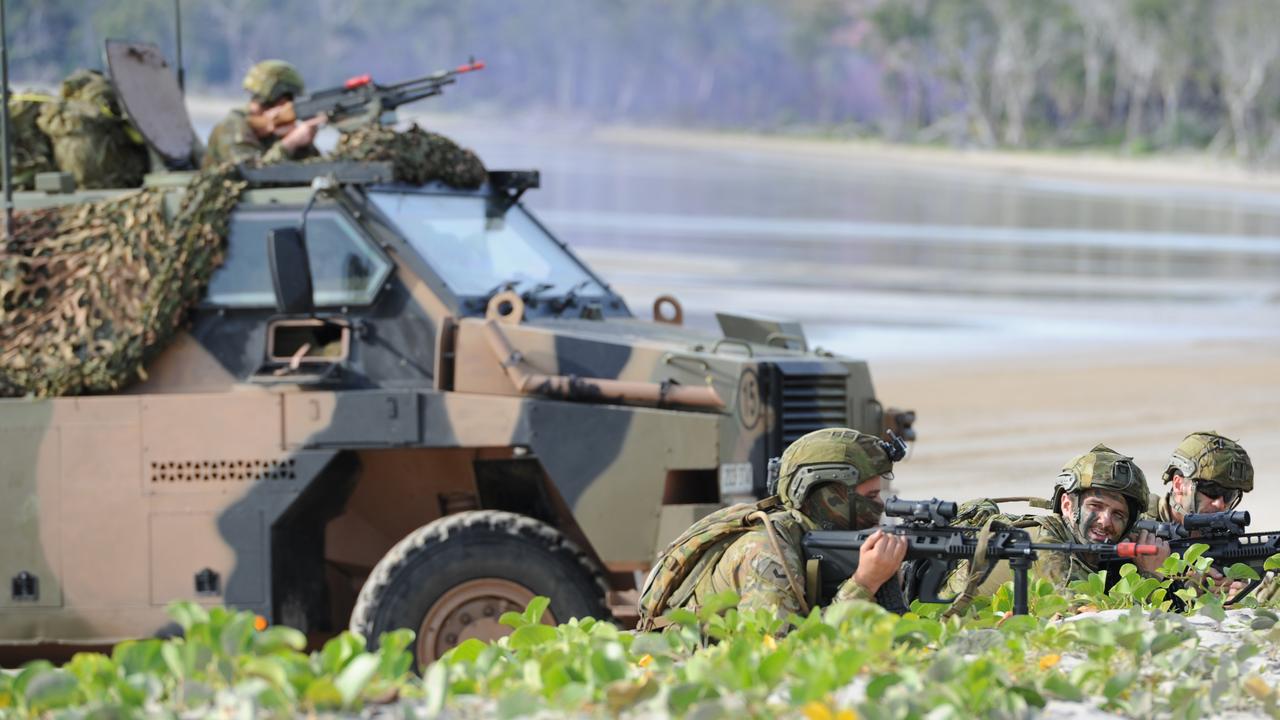 Australian Army soldiers of the Amphibious Beach Team at Exercise Hamel. Picture: ADF