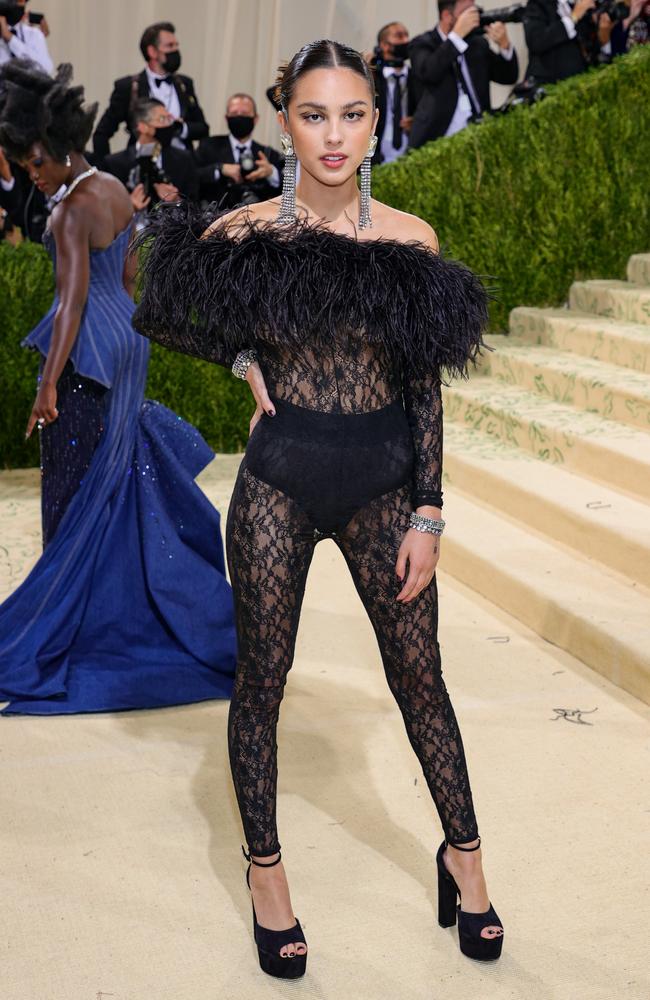 Olivia Rodrigo at her first Met Gala. Picture: Getty Images