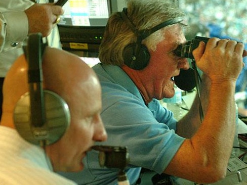 Commentator Ray Warren, the voice of rugby league calling alongside Peter Sterling. Picture: Supplied