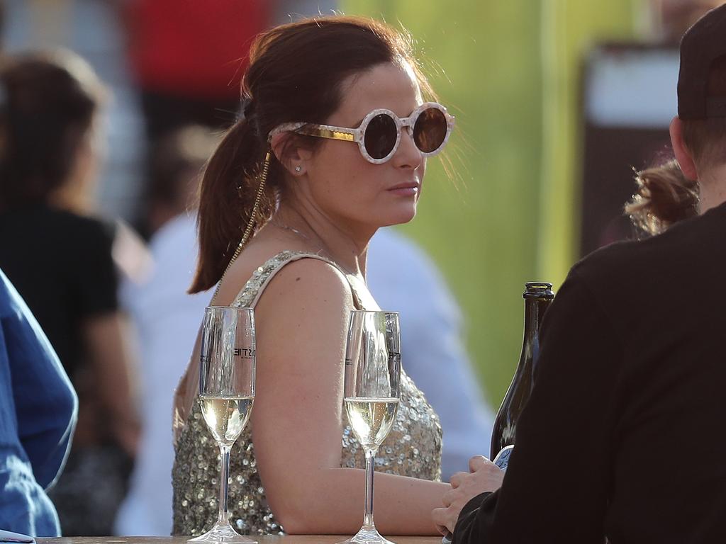 Patrons enjoying the NYE party at the 2019 Taste of Tasmania. Picture: LUKE BOWDEN