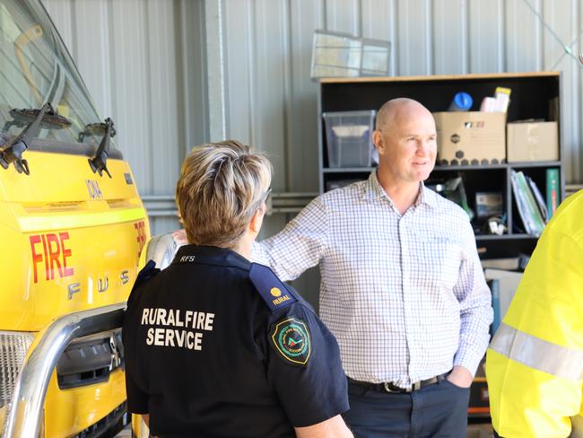 While visiting Emerald on August 25, Minister Water Glenn Butcher visited the site.