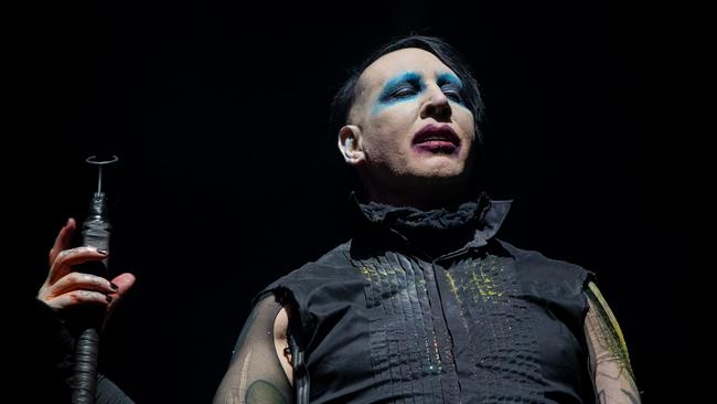 Marilyn Manson on stage in 2019. Picture: AFP