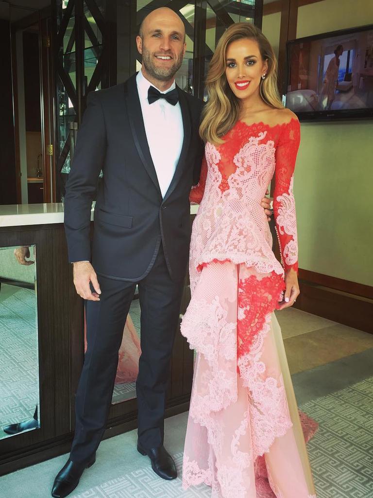 Chris and Rebecca Judd ... "Logies, I'm coming for ya! @crownhotels" Picture: Instagram