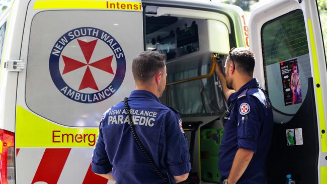 Three NSW Ambulance Services were at the scene of a call rollover near Casino on Thursday afternoon. Picture: NCA Newswire / Gaye Gerard