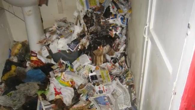 Pictures show the home from hell that was seized by a council. Picture: australscope