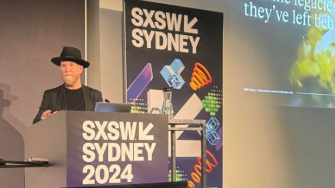 He spoke at the South by Southwest (SXSW) conference. Picture: News.com.au / Jasmine Kazlauskas