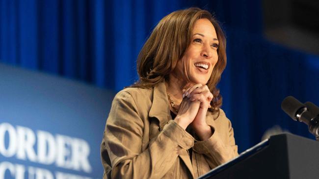 Kamala Harris speaks during a campaign rally in Douglas, Arizona. Picture: AFP