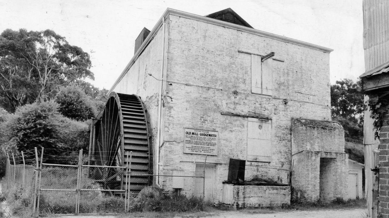 Former Bridgewater Milling Co. Ltd flour mill building in Bridgewater, South Australia up for sale. Used “The News” 12 Dec 1980. (Pic by unidentified staff photographer)