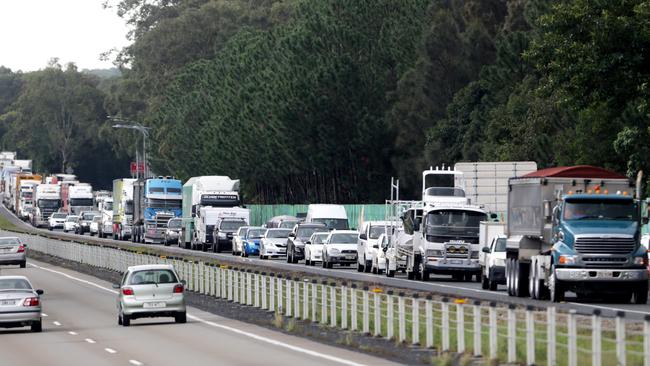 Traffic is backed up to Palm Beach according to Department of Transport and Main Roads reports. File image by Tim Marsden.