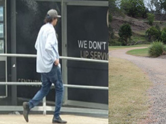 Rory Ethan Livesley (pictured) was caught with drugs and bong on the Mary River Walk at Gympie.