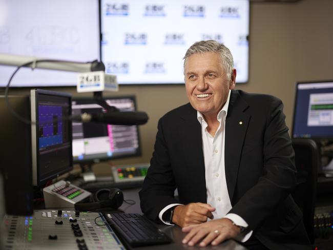 Ray Hadley 2GB studio shot. Picture supplied