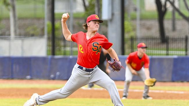 Alistair Tanner is one of the state's top young pitchers. Picture: Baseball Australia