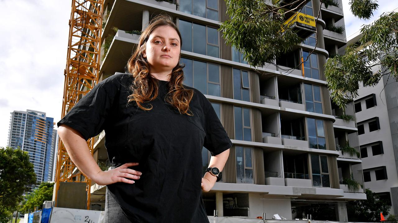 Eliza Parker believes if will be renting for the rest of her life after her builder went bust. Picture: John Gass