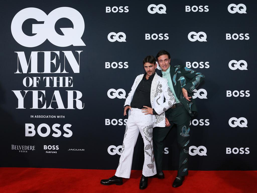 Comedy duo Matt Ford and Jack Steele, aka the Inspired Unemployed, at the 2022 GQ Men Of The Year Awards. Picture: Lisa Maree Williams/Getty Images