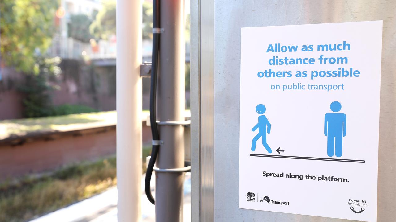 Strict social distancing measures have been introduced for public transport as Sydneysiders begin to travel around the city again. Picture: Getty Images