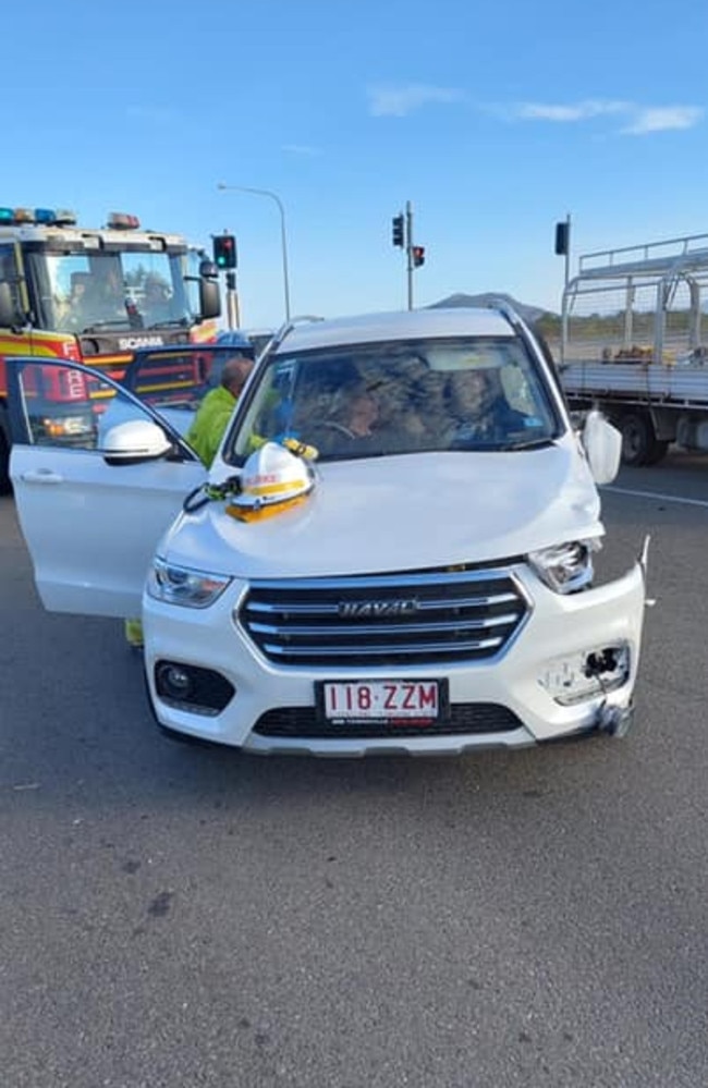 Ms Richards’ family were involved in a two-vehicle crash in Townsville on Wednesday morning. Picture: Supplied