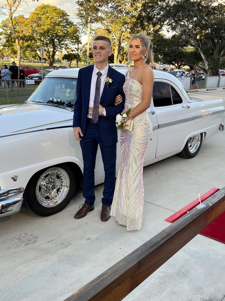 Students arrive at Maryborough State High School's formal.