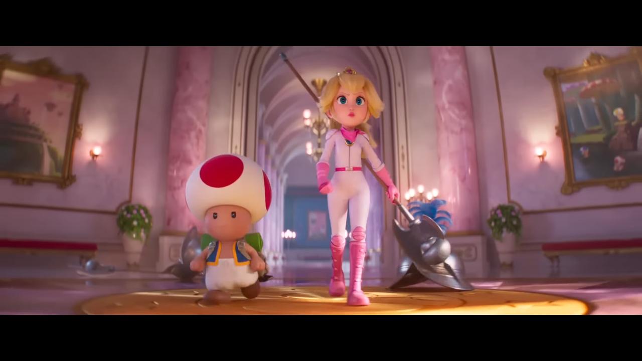 Peach won’t be locked away in a tower in the Super Mario Bros. Movie, instead fighting Bowser herself. Picture: Universal Pictures