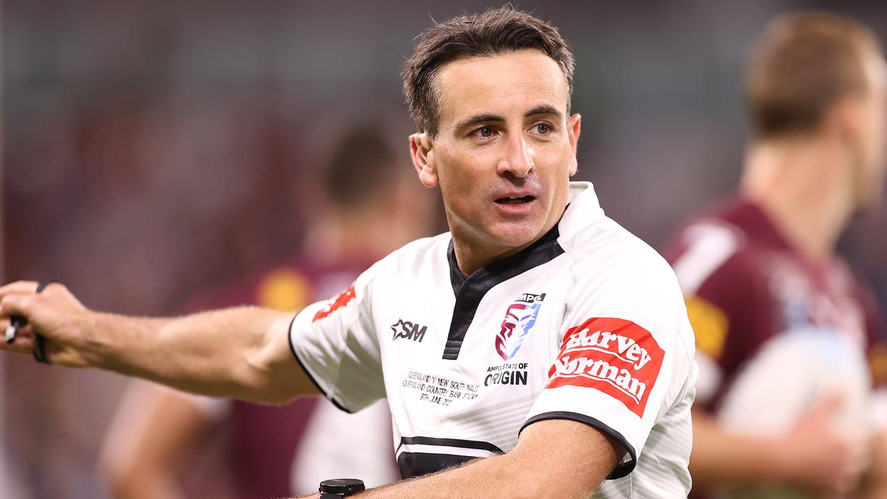 Gerard Sutton will referee Origin II on Sunday night. Picture: Getty Images