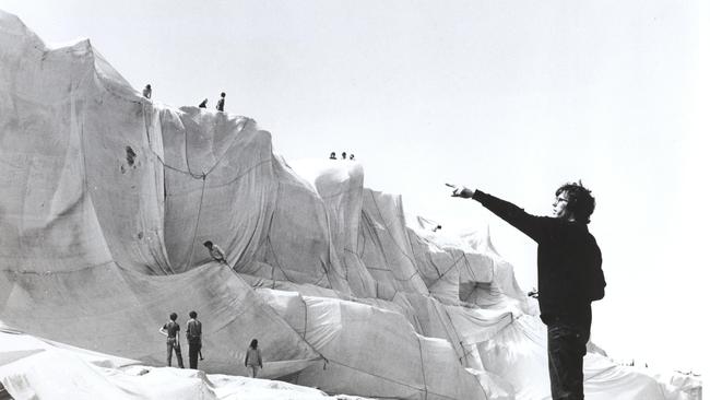 Christo at Sydney’s Little Bay in 1969. Picture: Harry Shunk