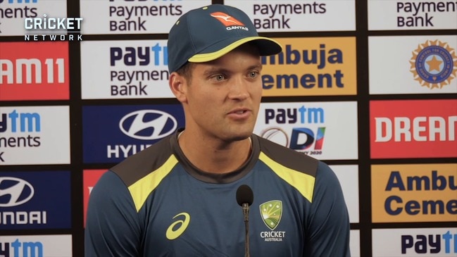 Alex Carey presser at the start of the ODI in India